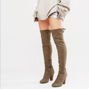Call It Spring Over the Knee Heeled Boots